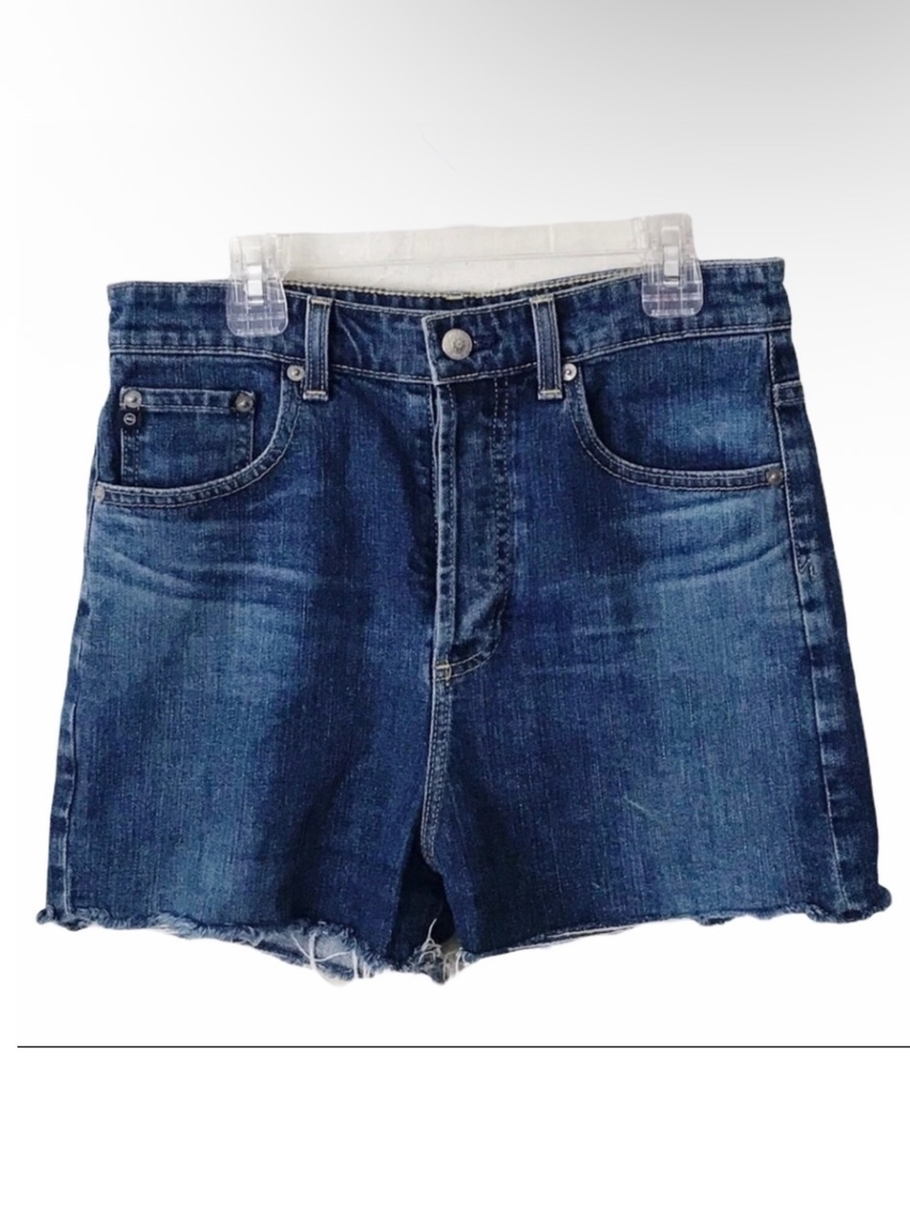 Alexa Chung For Ag Adriano Goldschmied Fifi High Waisted Denim Shorts